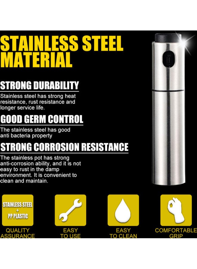Stainless Steel Spray Bottle Silver 18.5x4.5x4.5cm - Image 4