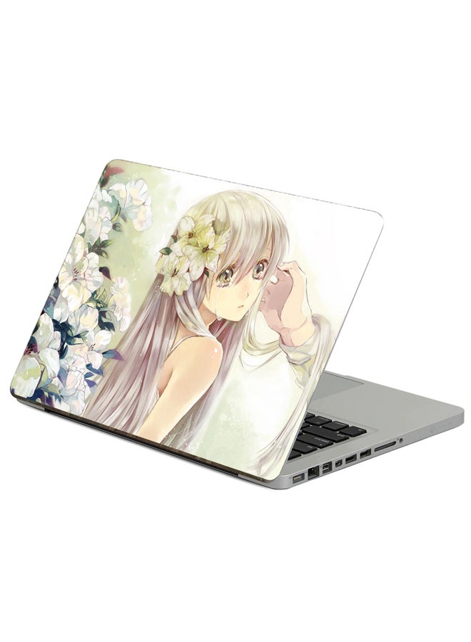 فاست برينت ملصق لابتوب بطبعة فتاة شقراء متعدد الألوان