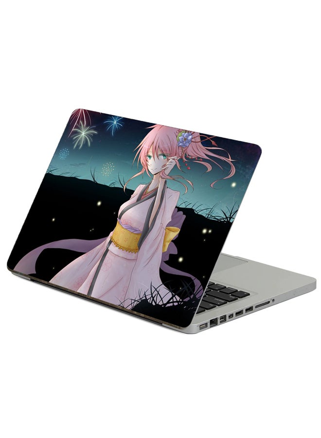Fast Print Vocaloid Megurine Luka Printed Laptop Sticker Multicolor