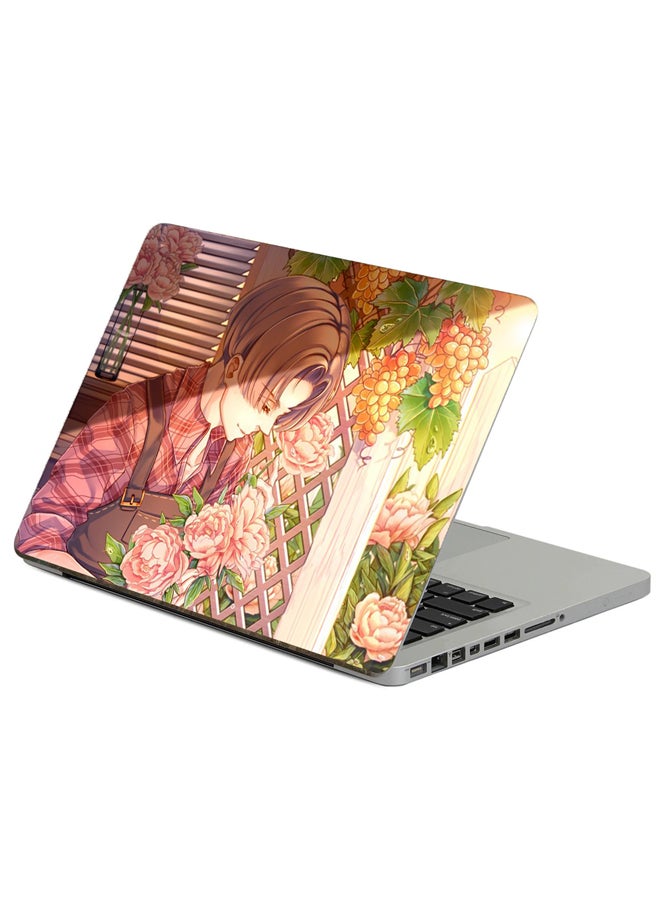 Fast Print Gardener Anime Printed Laptop Sticker Multicolor
