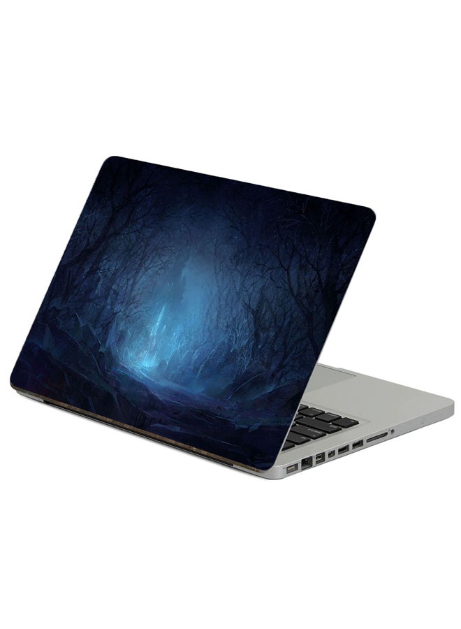 Fast Print Stones Wood Printed Laptop Sticker Multicolor 