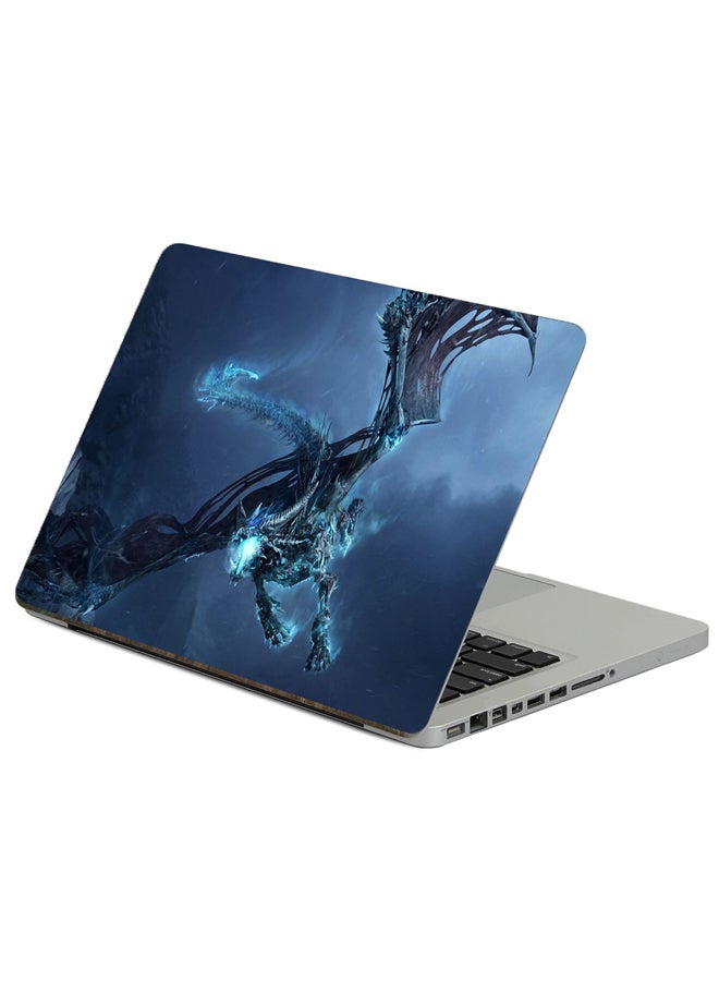 Fast Print Dragon Fly Printed Laptop Sticker Multicolor
