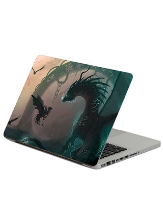 Dragon Chain Printed Laptop Sticker Multicolor - v1607419671/N40825611A_1