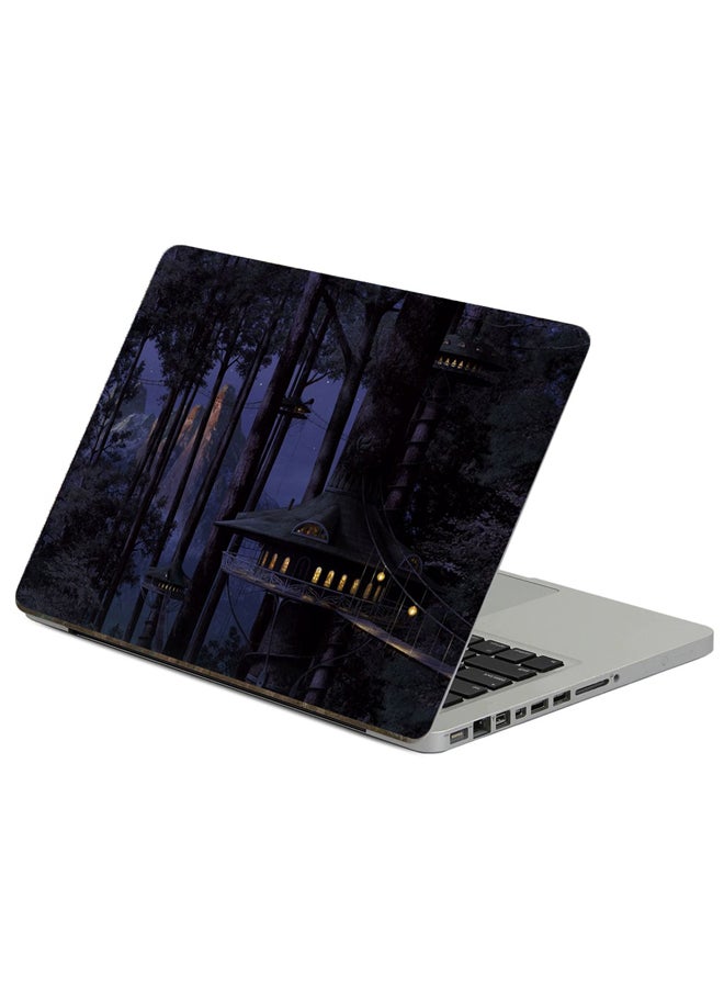 Fast Print - House Tree Printed Laptop Sticker Multicolor - Image 1
