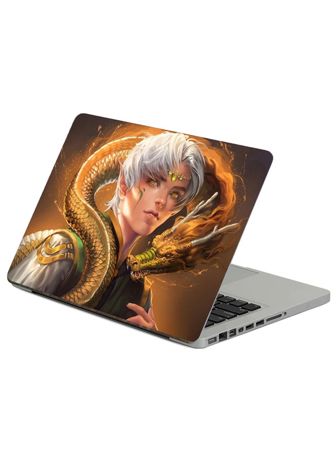 Fast Print Elf Eyes Printed Laptop Sticker Multicolor