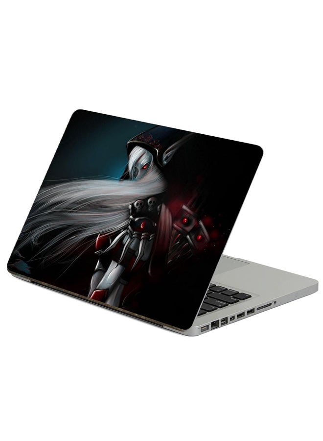 Fast Print Girl Elfeyka Printed Laptop Sticker Multicolor