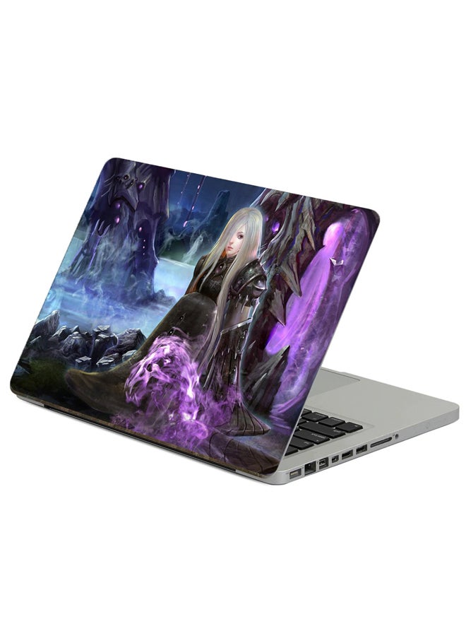 Fast Print Wow Shadow Priest Printed Laptop Sticker Multicolor