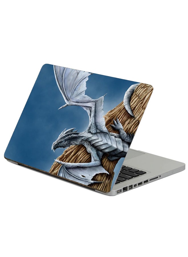Fast Print Dragon Tree Printed Laptop Sticker Multicolor