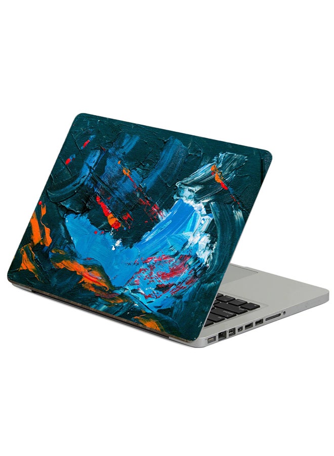 Fast Print Paint Canvas Printed Laptop Sticker Multicolor