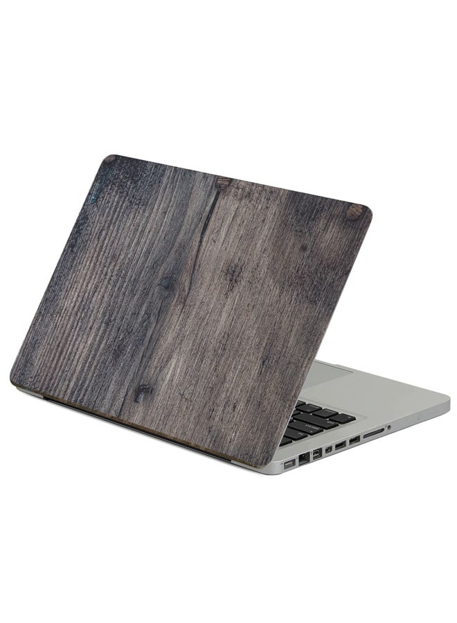Fast Print Wood Texture Printed Laptop Sticker Multicolor