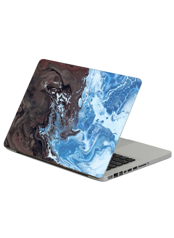 Fast Print Paint Stains Printed Laptop Sticker Multicolor