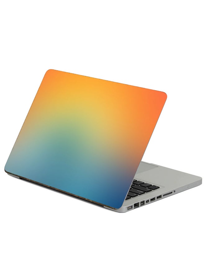 Fast Print Gradient Blur Printed Laptop Sticker Multicolor