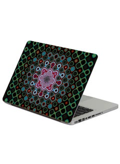Circles Patterns Printed Laptop Sticker Multicolor