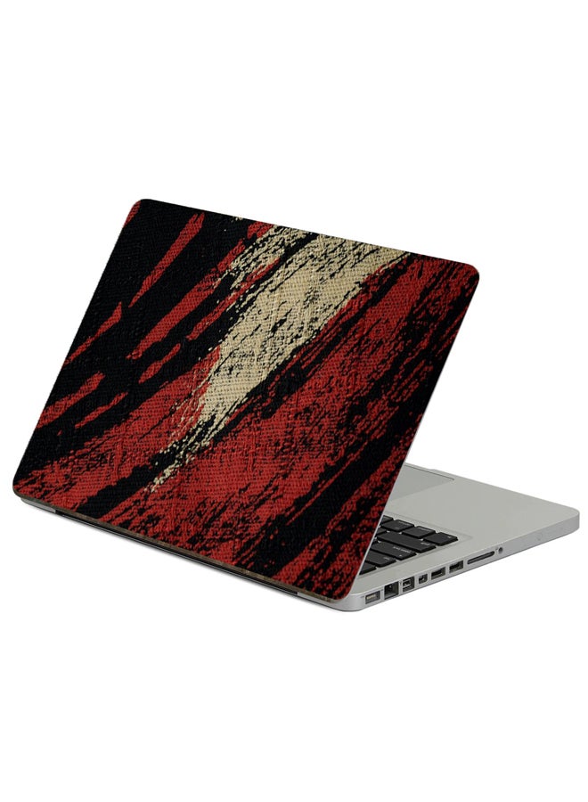 Fast Print Fabric Texture Printed Laptop Sticker Multicolor