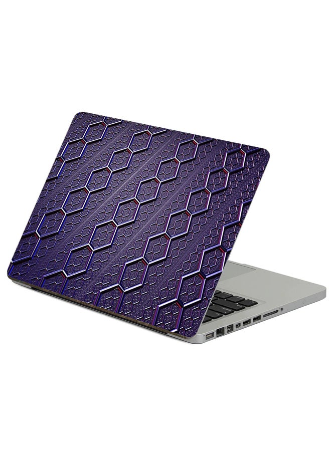 Fast Print Hexes Surface Printed Laptop Sticker Multicolor 