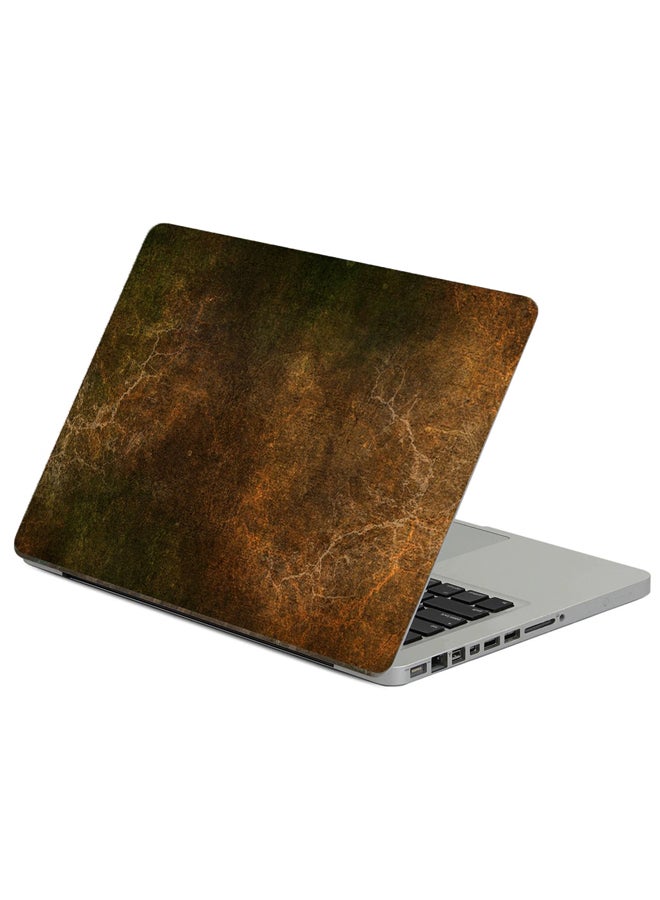 Fast Print Grunge Vintage Printed Laptop Sticker Multicolor