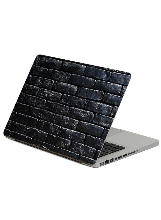 Fast Print Wall Bricks Printed Laptop Sticker Multicolor