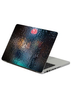 Glass Relief Printed Laptop Sticker Multicolor
