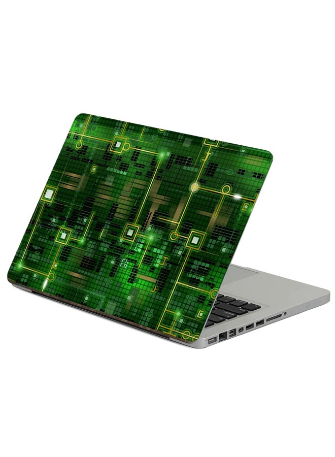 Fast Print Chip Grid Printed Laptop Sticker Multicolor