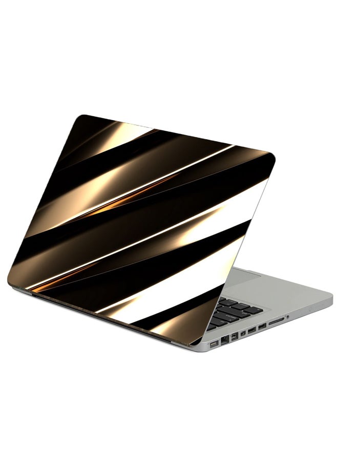 Fast Print Metal Texture Printed Laptop Sticker Multicolor