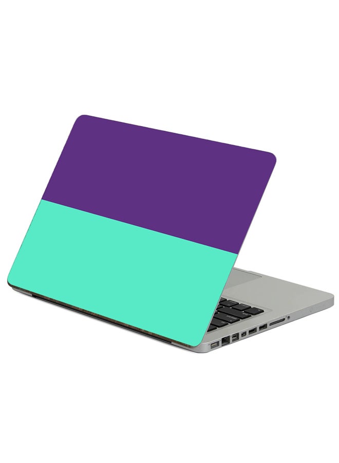 Fast Print Color Background Printed Laptop Sticker Multicolor 