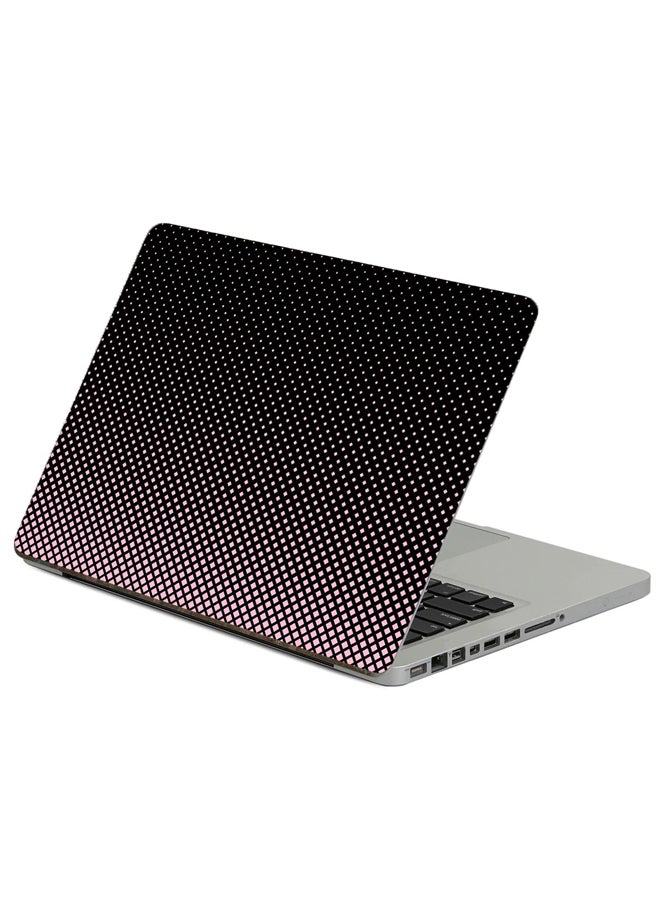 Fast Print Pixels Semitone Printed Laptop Sticker Multicolor 