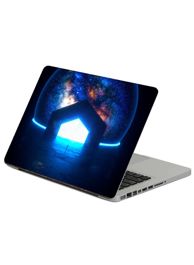 Fast Print Portal Glow Printed Laptop Sticker Multicolor