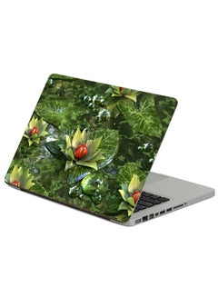 Fast Print Water Lily Lotus Printed Laptop Sticker Multicolor 