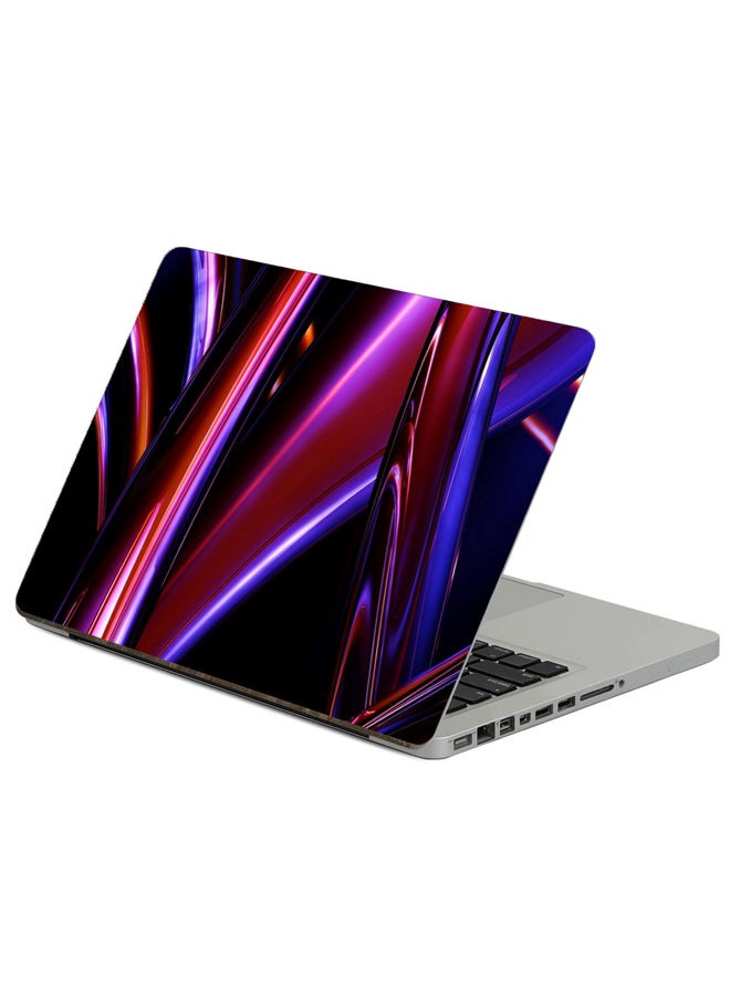 Fast Print Shape Shine Printed Laptop Sticker Multicolor