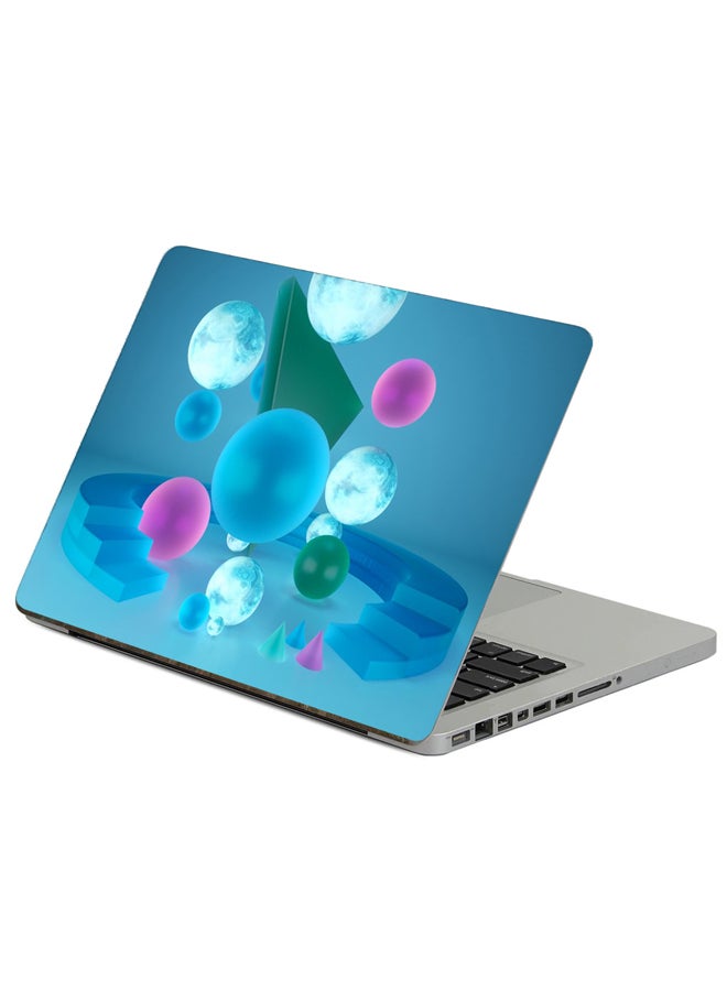 فاست برينت ملصق لابتوب بطبعة أشكال هندسية متعدد الألوان