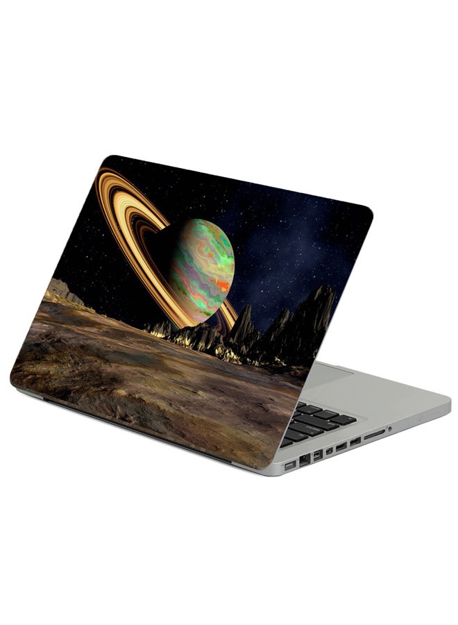 فاست برينت ملصق لابتوب بطبعة كوكب زحل متعدد الألوان