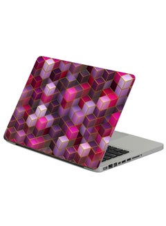 Cubes Colorful Printed Laptop Sticker Multicolor