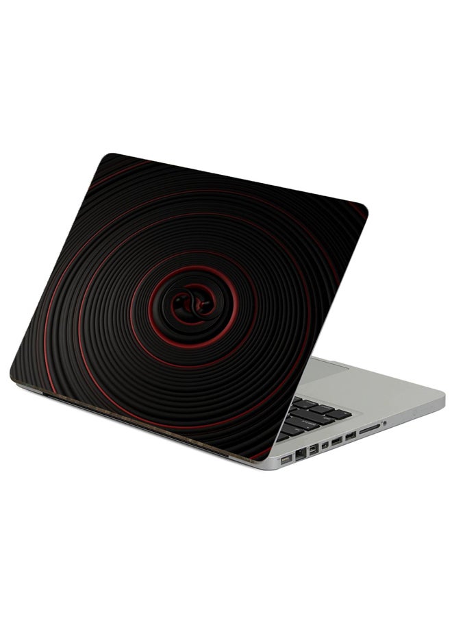 Fast Print Circles Surface Printed Laptop Sticker Multicolor