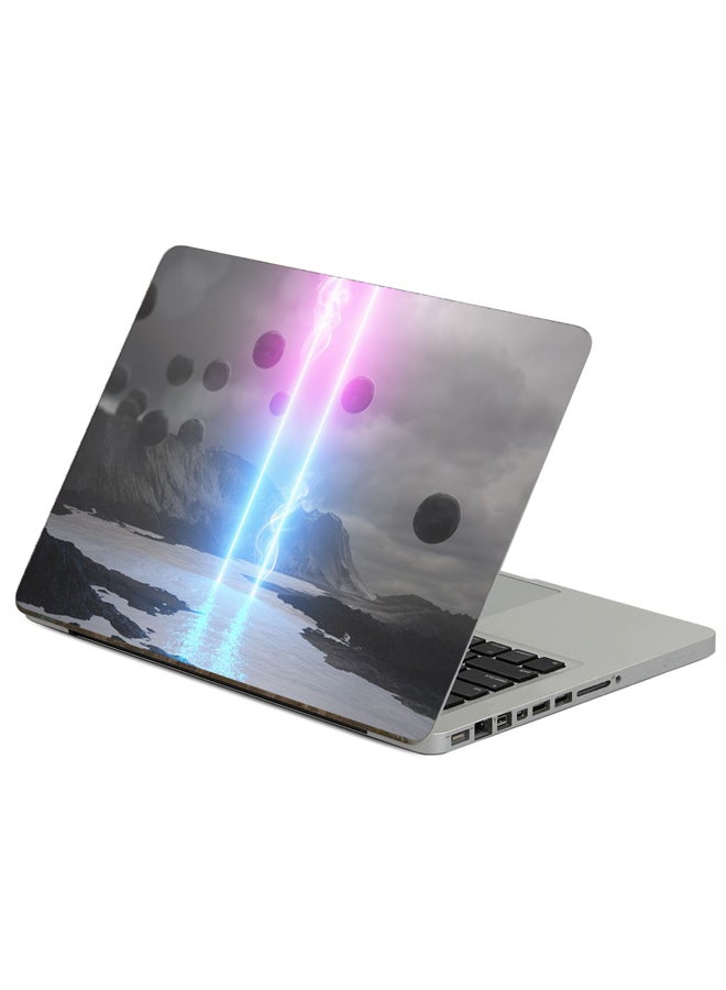 Fast Print Neon Glow Printed Laptop Sticker Multicolor
