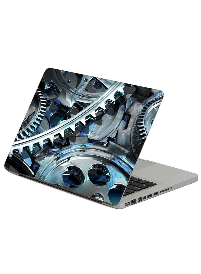 Fast Print Gear Art Printed Laptop Sticker Multicolor