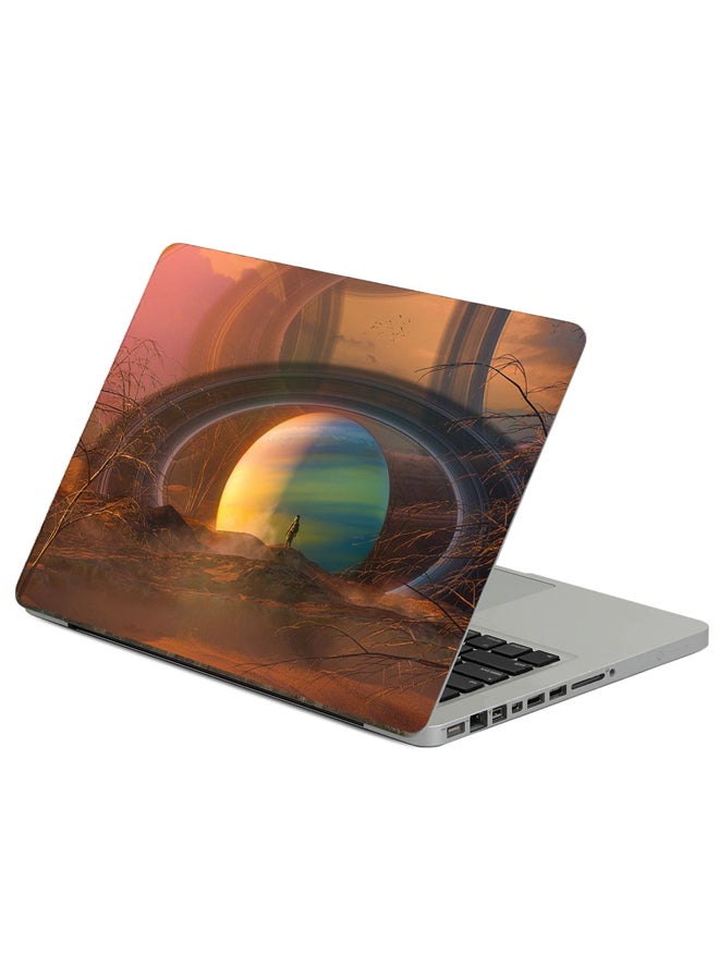 Fast Print Ball Planet Printed Laptop Protector Multicolor 