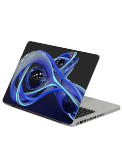 Figure Rendering Printed Laptop Sticker Multicolor