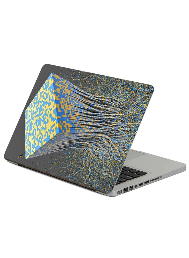 Fast Print Cube Paper Printed Laptop Sticker Multicolor 