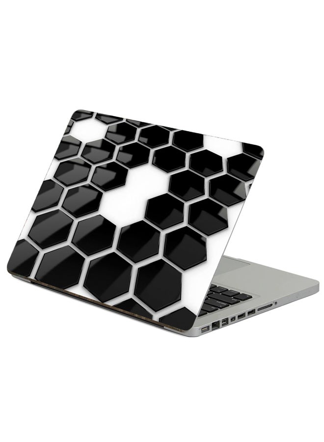 Fast Print Black Point Printed Laptop Sticker Multicolor