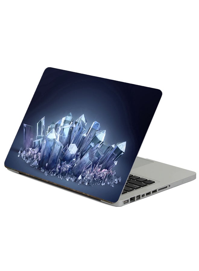 Fast Print Crystal Glass Printed Laptop Sticker Multicolor