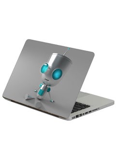 Robot Eyes Printed Laptop Sticker Multicolor