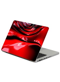Fractal Structure Printed Laptop Sticker Multicolor
