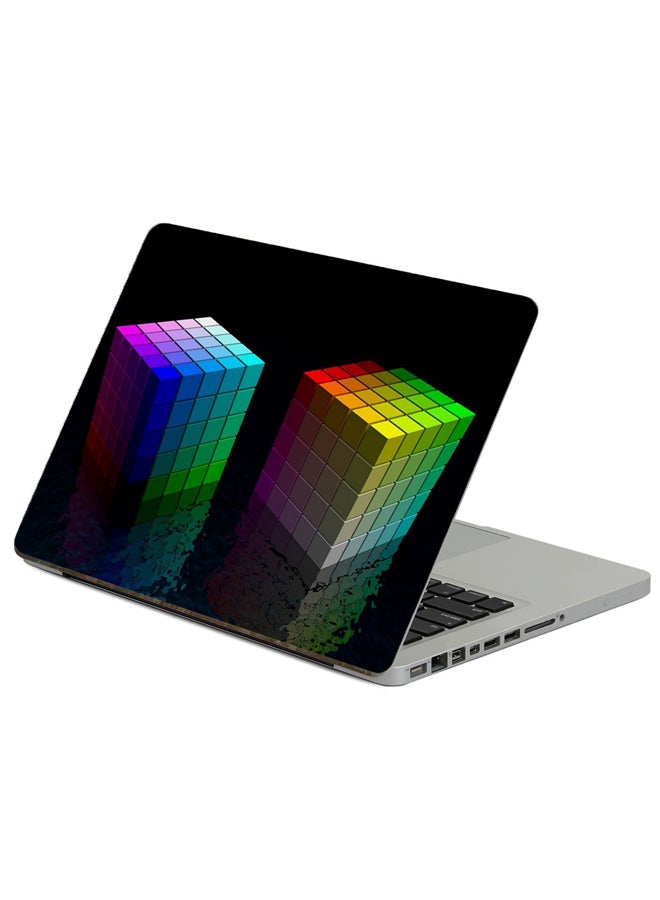 Fast Print - Dice Cube Printed Laptop Sticker Multicolor - Image 1