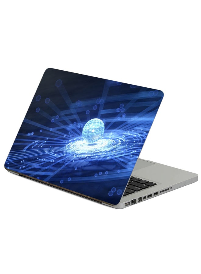 Fast Print Hologram Ball Printed Laptop Sticker Multicolor