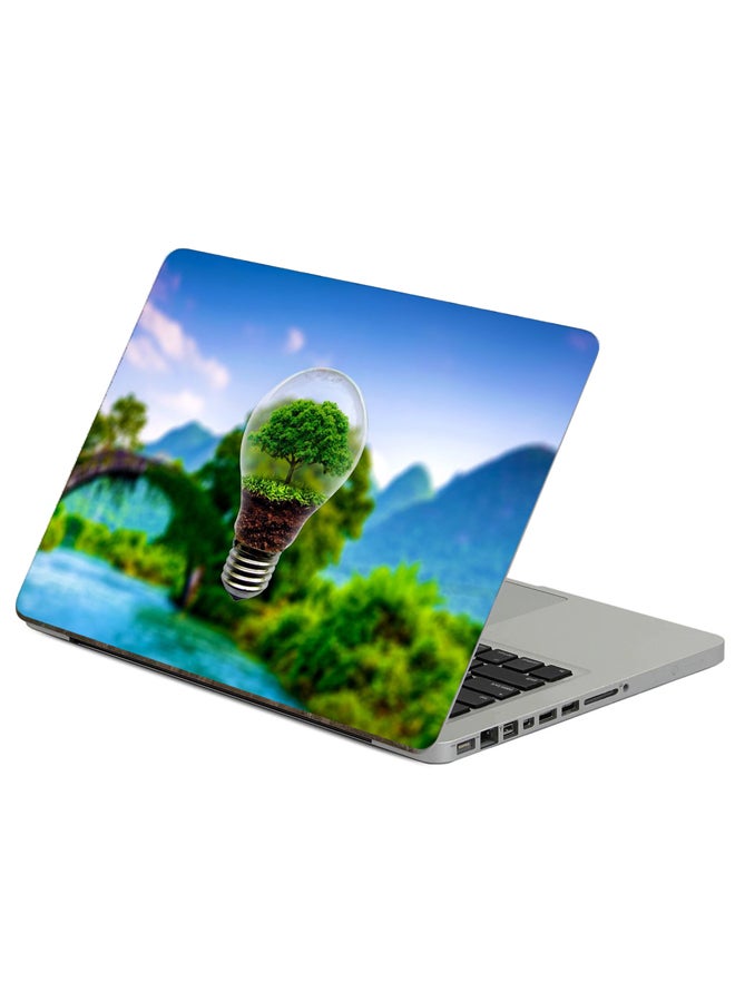 Fast Print Lamp Tree Printed Laptop Sticker Multicolor
