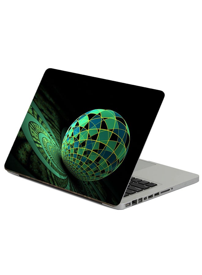 Fast Print Ball Surface Printed Laptop Sticker Multicolor