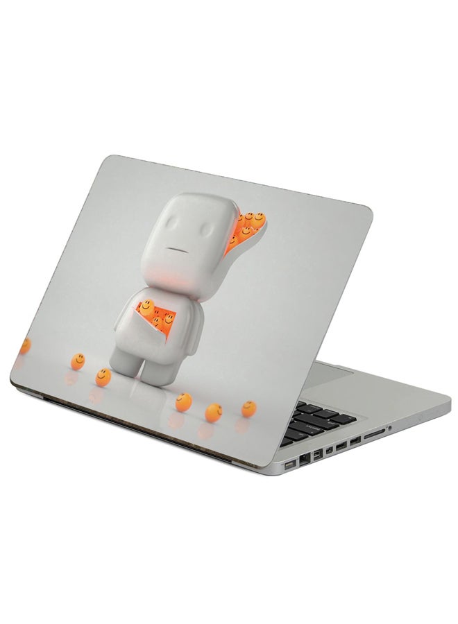 Fast Print - Cube Man Printed Laptop Sticker Multicolor - Image 1