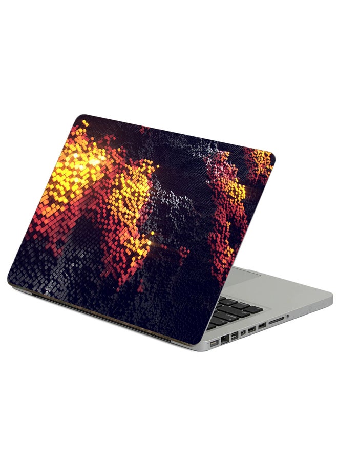 Fast Print Structure Relief Printed Laptop Sticker Multicolor