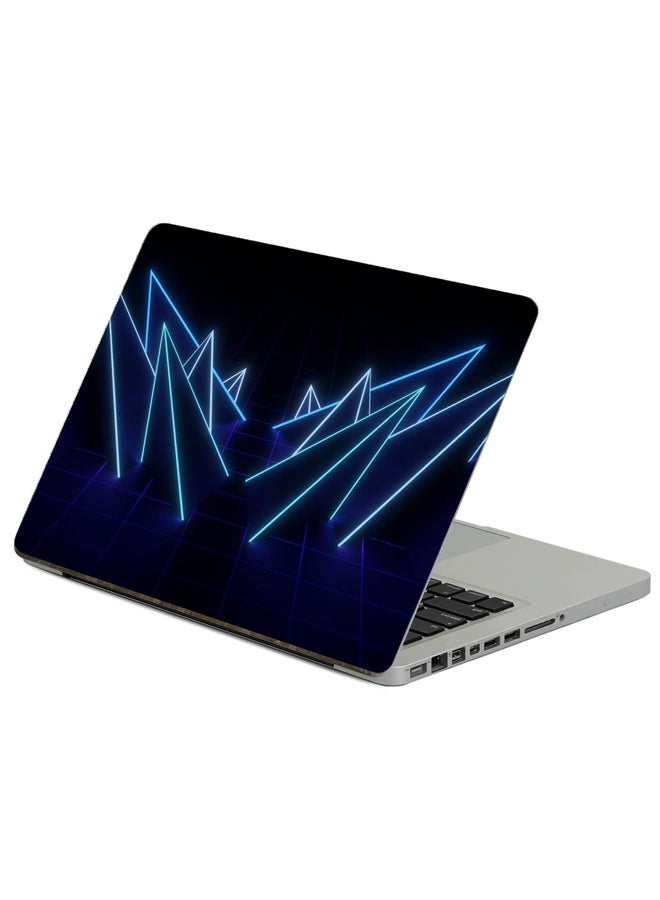 Fast Print Net Neon Printed Laptop Sticker Multicolor