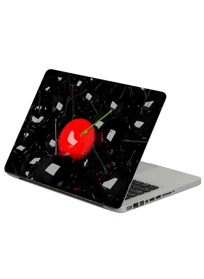 Fast Print Cherry Berry Printed Laptop Sticker Multicolor